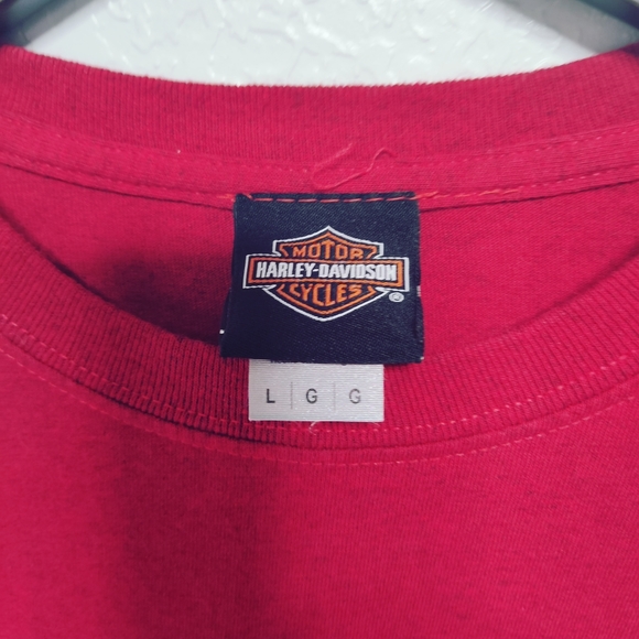 Hillbilly Harley Davidson Men's Large T Shirt Brick Red - Picture 6 of 6